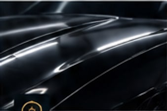 Glossy black paint reflections
