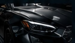 Black vehicle side detail